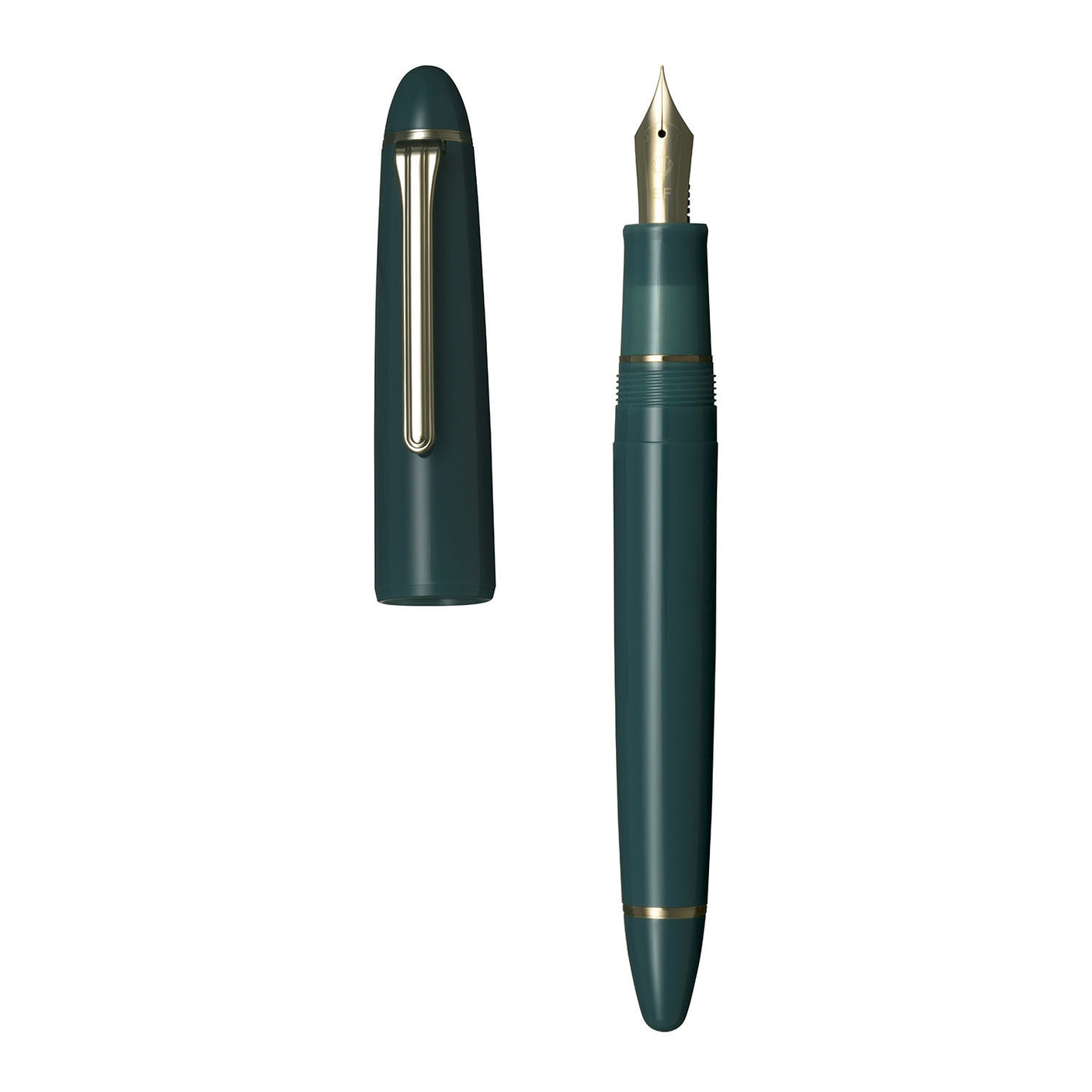 Sailor 1911 Large Casual Fountain Pen Muted Green with Gold Trim Steel Nib