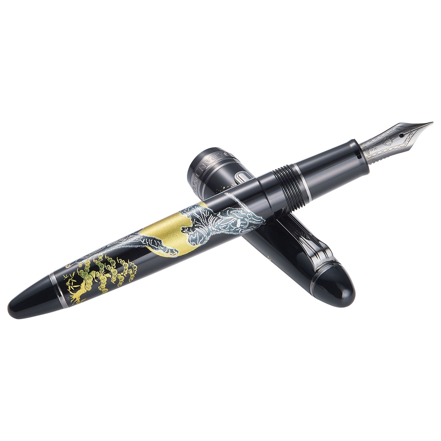 Sailor 1911 2nd Edition Ninja Yuubi Maki-e Fountain Pen Katana 14K Nib