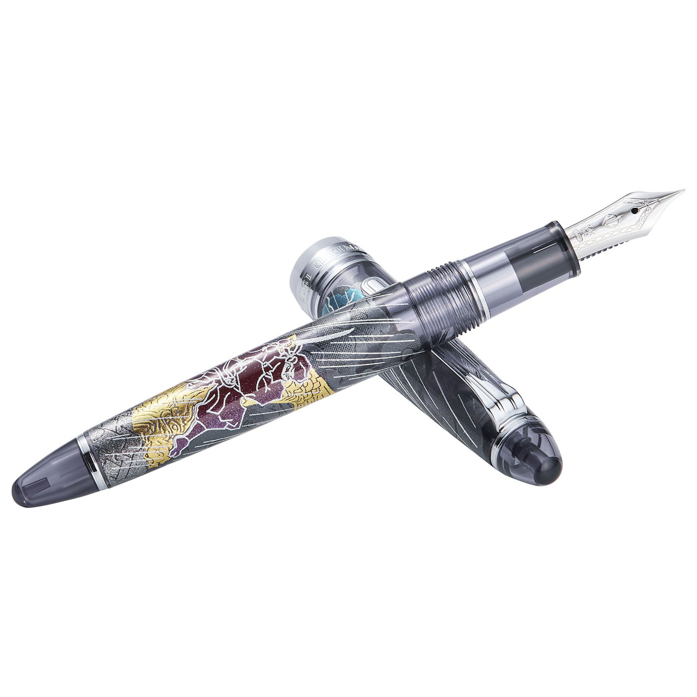 Sailor 1911 2nd Edition Ninja Yuubi Maki-e Fountain Pen Shachihoko 14K Nib