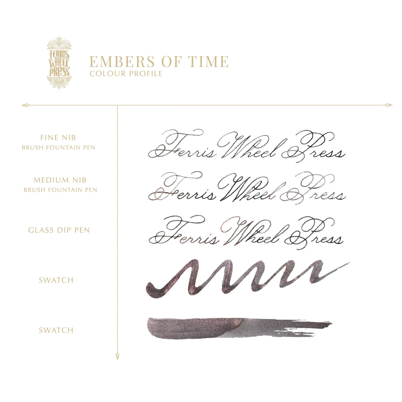 Ferris Wheel Press Everyday Fountain Pen Ink 10ml Embers Of Time