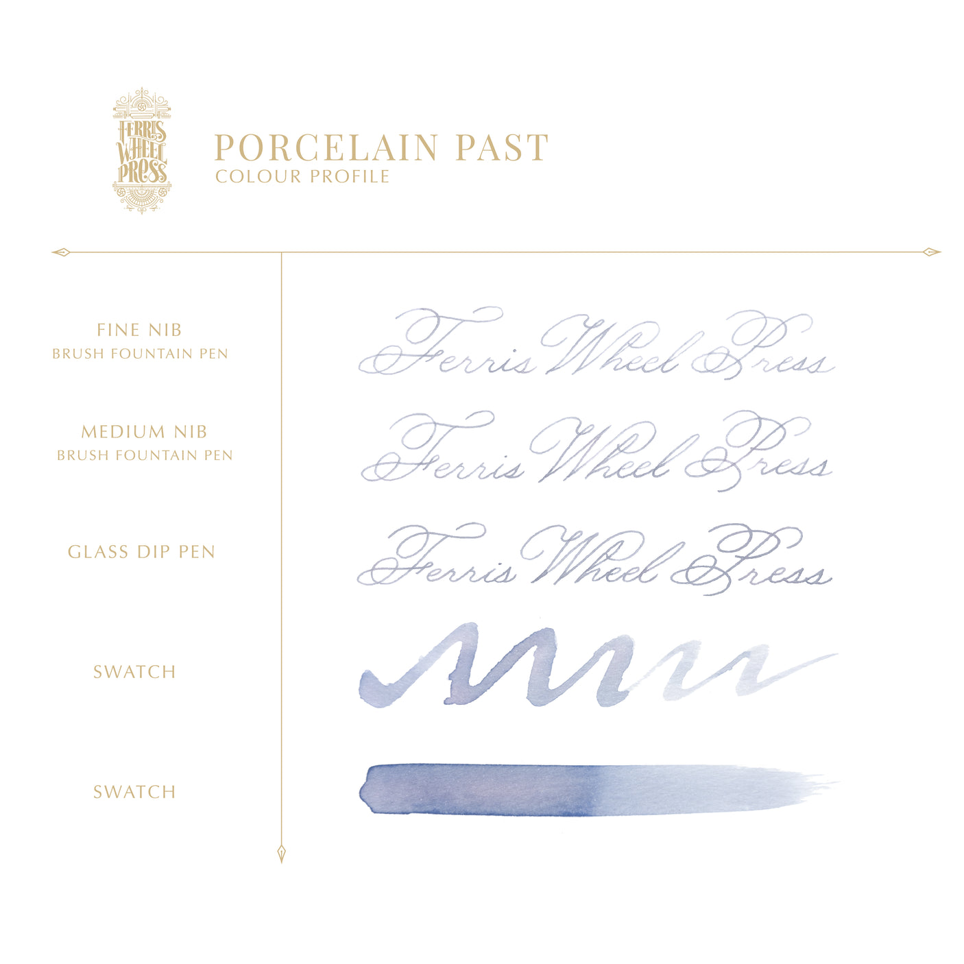 Ferris Wheel Press Everyday Fountain Pen Ink 10ml Porcelain Past