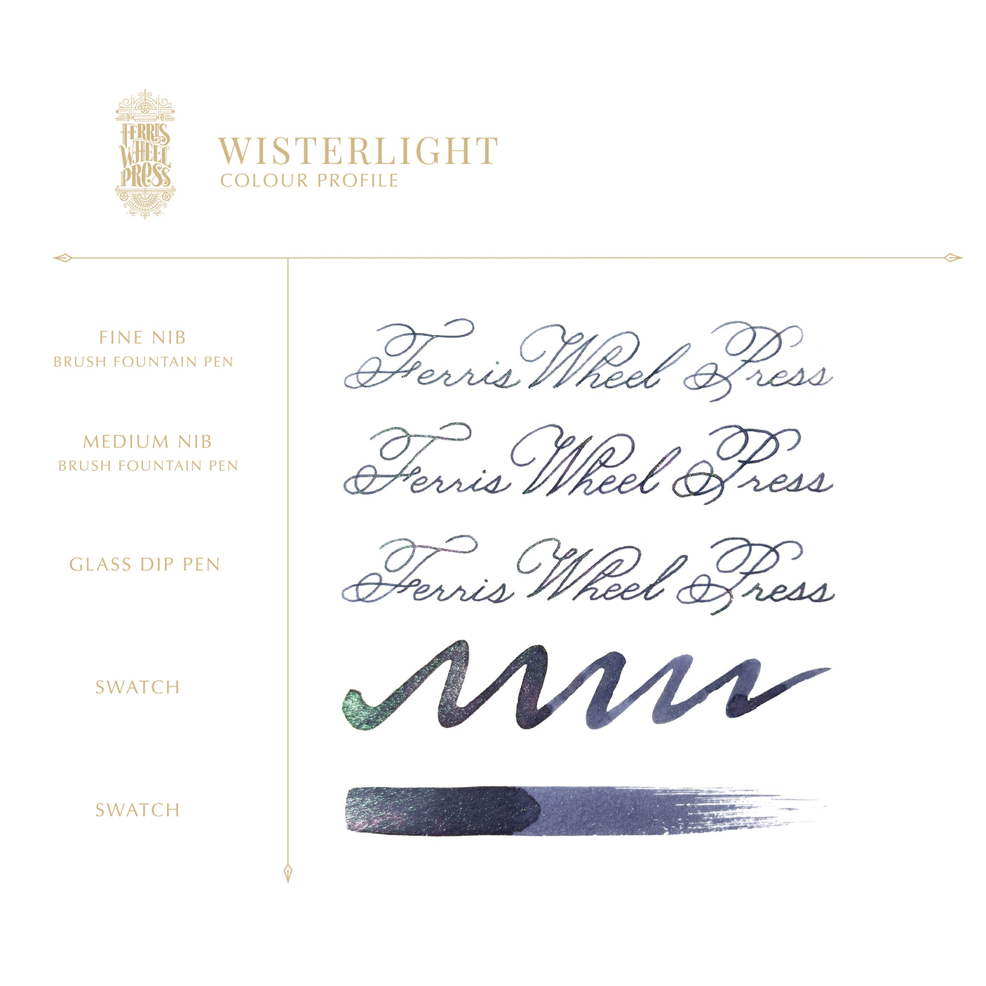 Ferris Wheel Press Ferritales Fountain Pen Ink 20ml Wisterlight