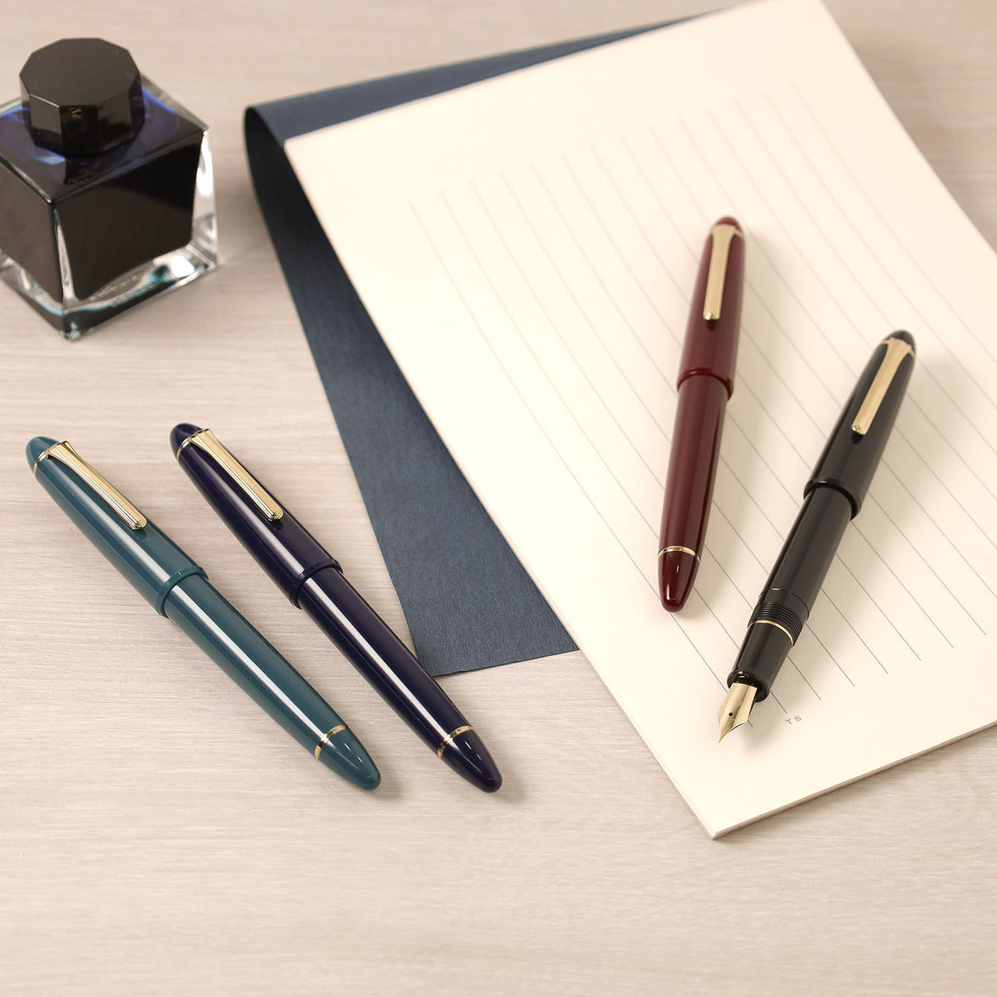 Sailor 1911 Large Casual Fountain Pen Muted Green with Gold Trim Steel Nib