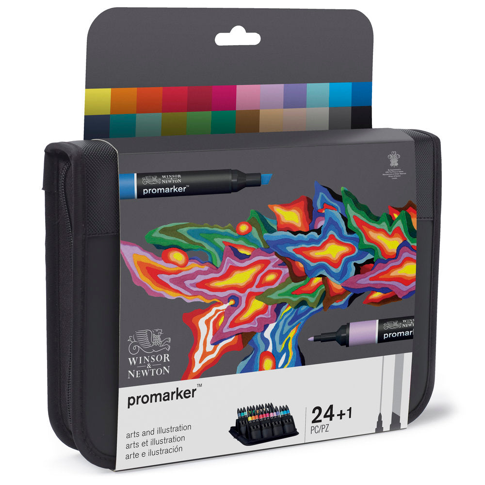 Winsor & Newton ProMarkers Set of 24 Arts and Illustration