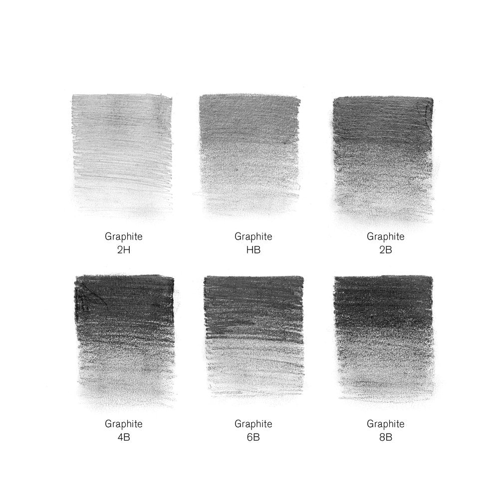 Winsor & Newton Studio Collection Graphite Pencils Assorted Tin of 6