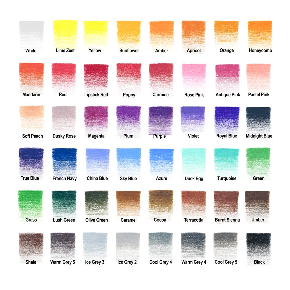 Winsor & Newton Studio Collection Coloured Pencils Assorted Tin of 48
