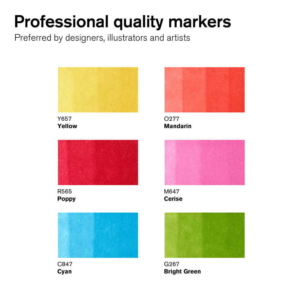 Winsor & Newton ProMarkers Set of 6 Vibrant Tones