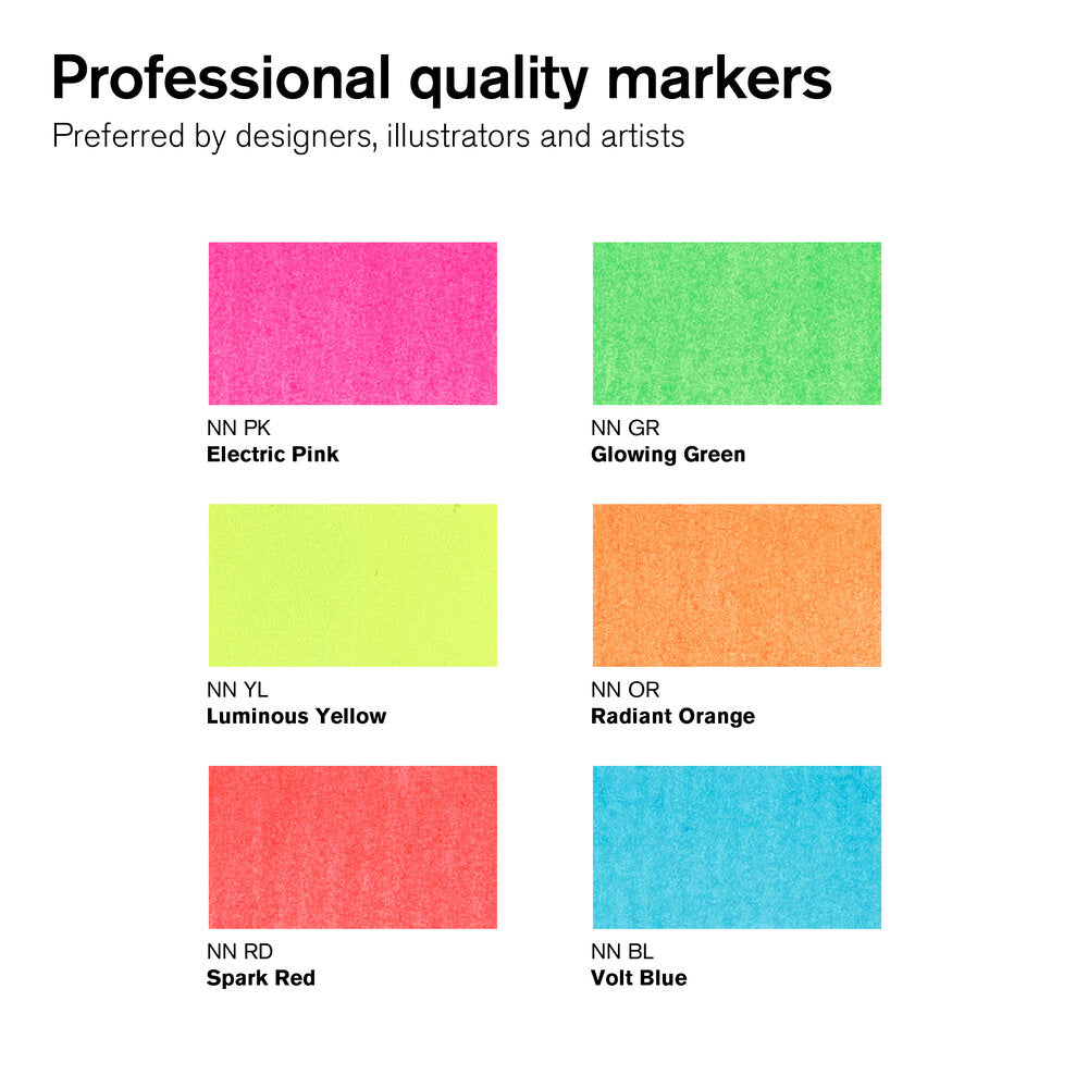 Winsor & Newton ProMarker Set of 6 Neon