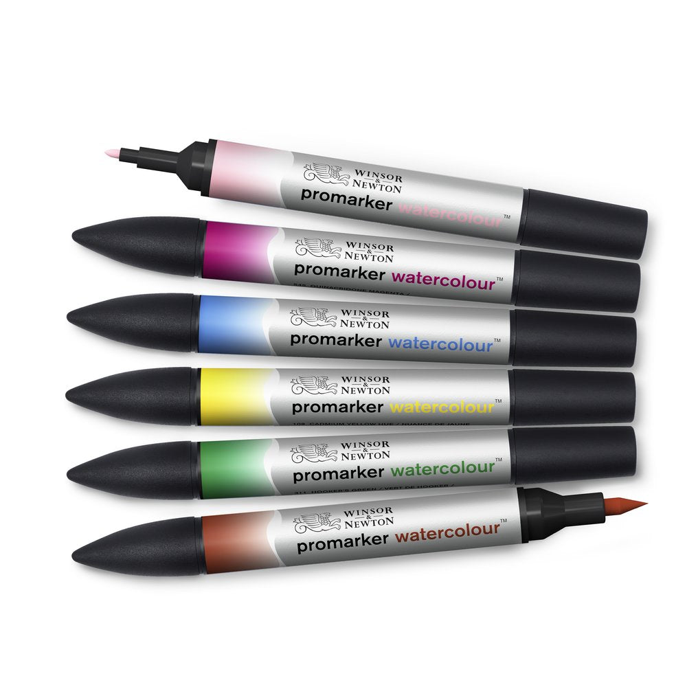 Winsor & Newton Water Colour Markers Set of 6 Floral
