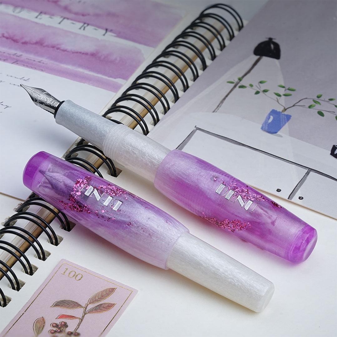 Benu Pixie Pocket Fountain Pen Icy Violet