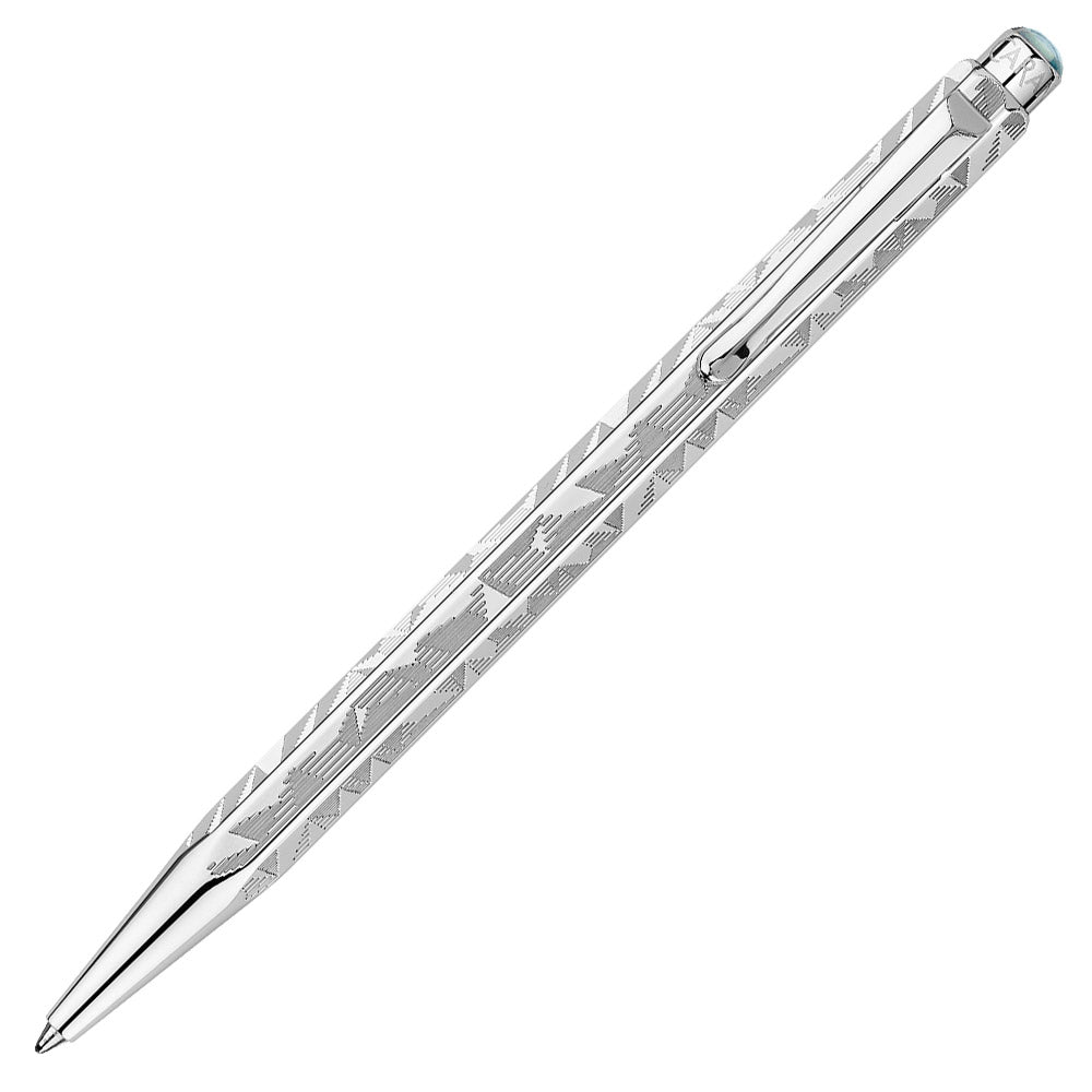 Caran d'Ache Alpine Frost Special Edition Ecridor Ballpoint Pen and Leather Case Set