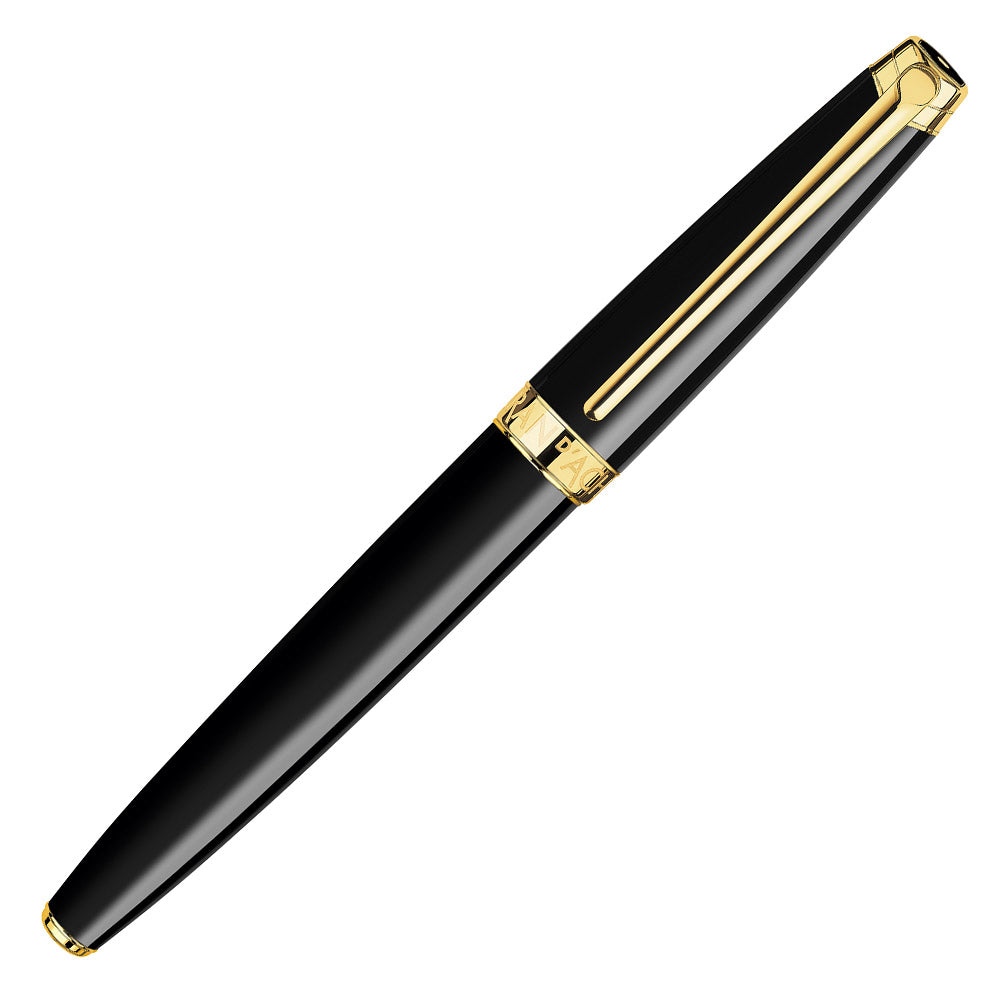 Caran d'Ache Leman Ebony Fountain Pen Gold Trim