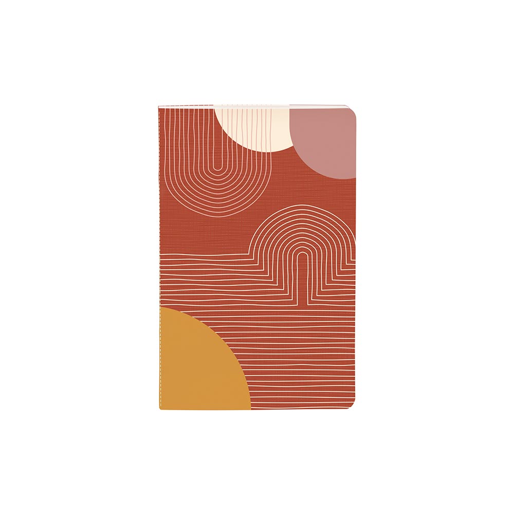 Clairefontaine Terracotta Stapled Notebook Sewn On Spine 9x14cm Assorted