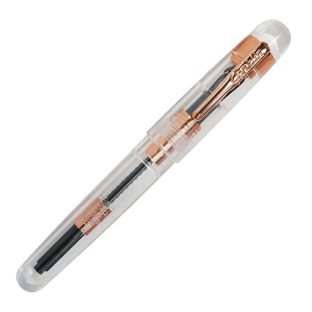 Conklin All American Demonstrator Fountain Pen Special Eyedropper Edition Rose Gold