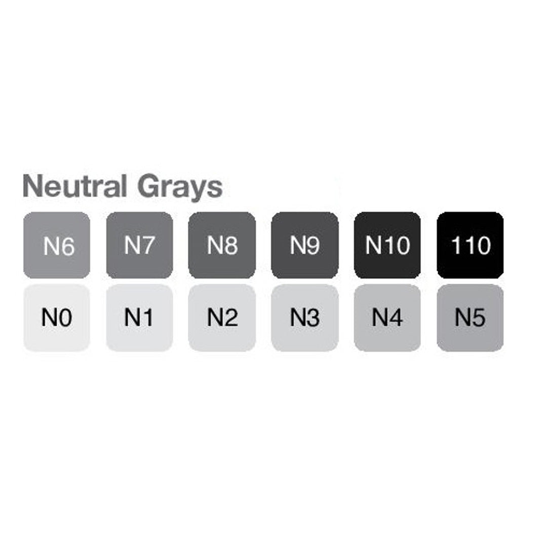Copic Classic Marker Set of 12 Neutral Grey by Copic at Cult Pens