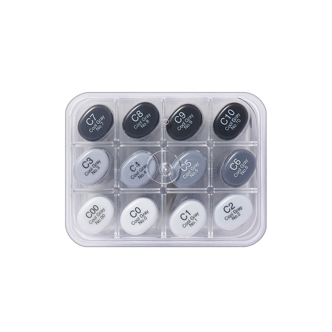 Copic Sketch Marker Pen Cool Grey Set of 12