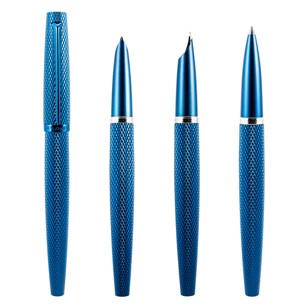 Diplomat Viper Guilloche Rollerball Blue