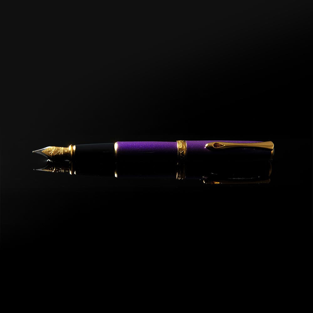 Diplomat Excellence A2 Skyline Fountain Pen Violet Rain
