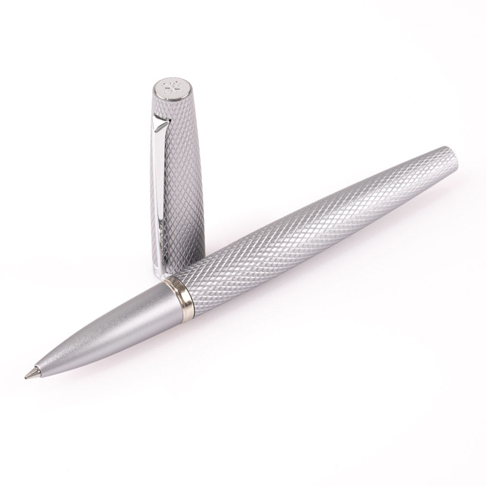 Diplomat Viper Guilloche Rollerball Silver