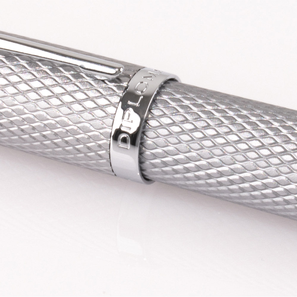 Diplomat Viper Guilloche Rollerball Silver