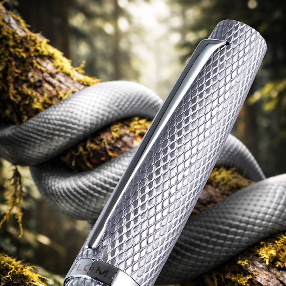 Diplomat Viper Guilloche Rollerball Silver