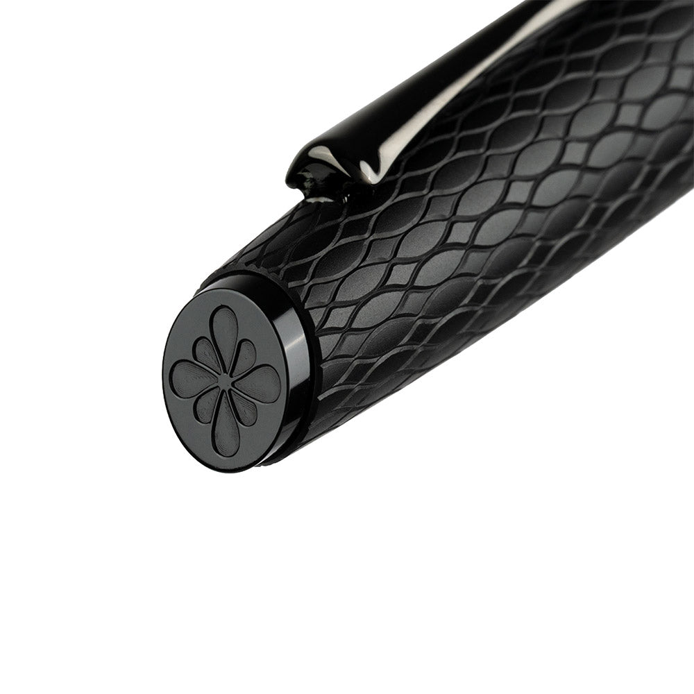 Diplomat Cobra Guilloche Fountain Pen Black