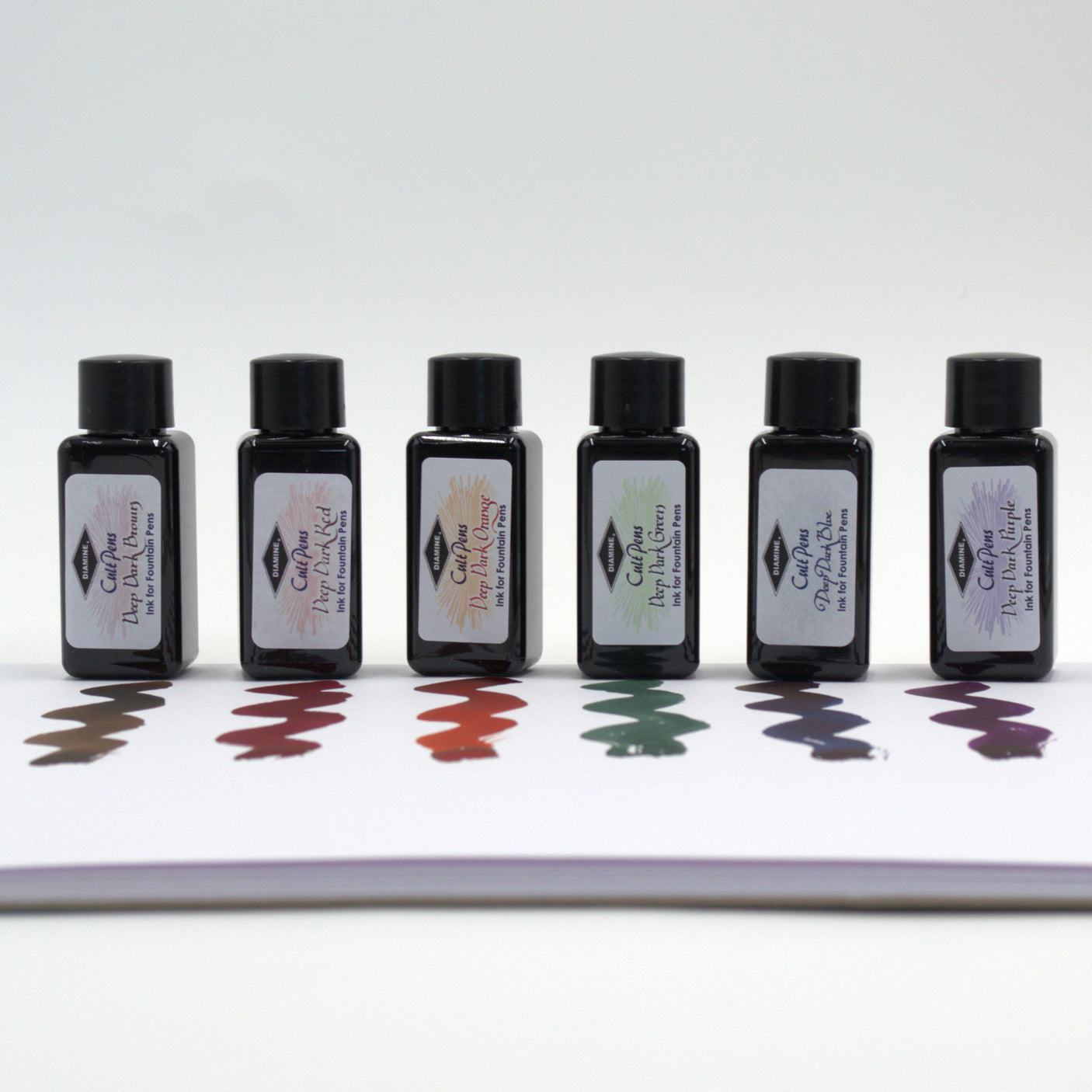 Cult Pens Deep Dark Fountain Pen Ink by Diamine 30ml