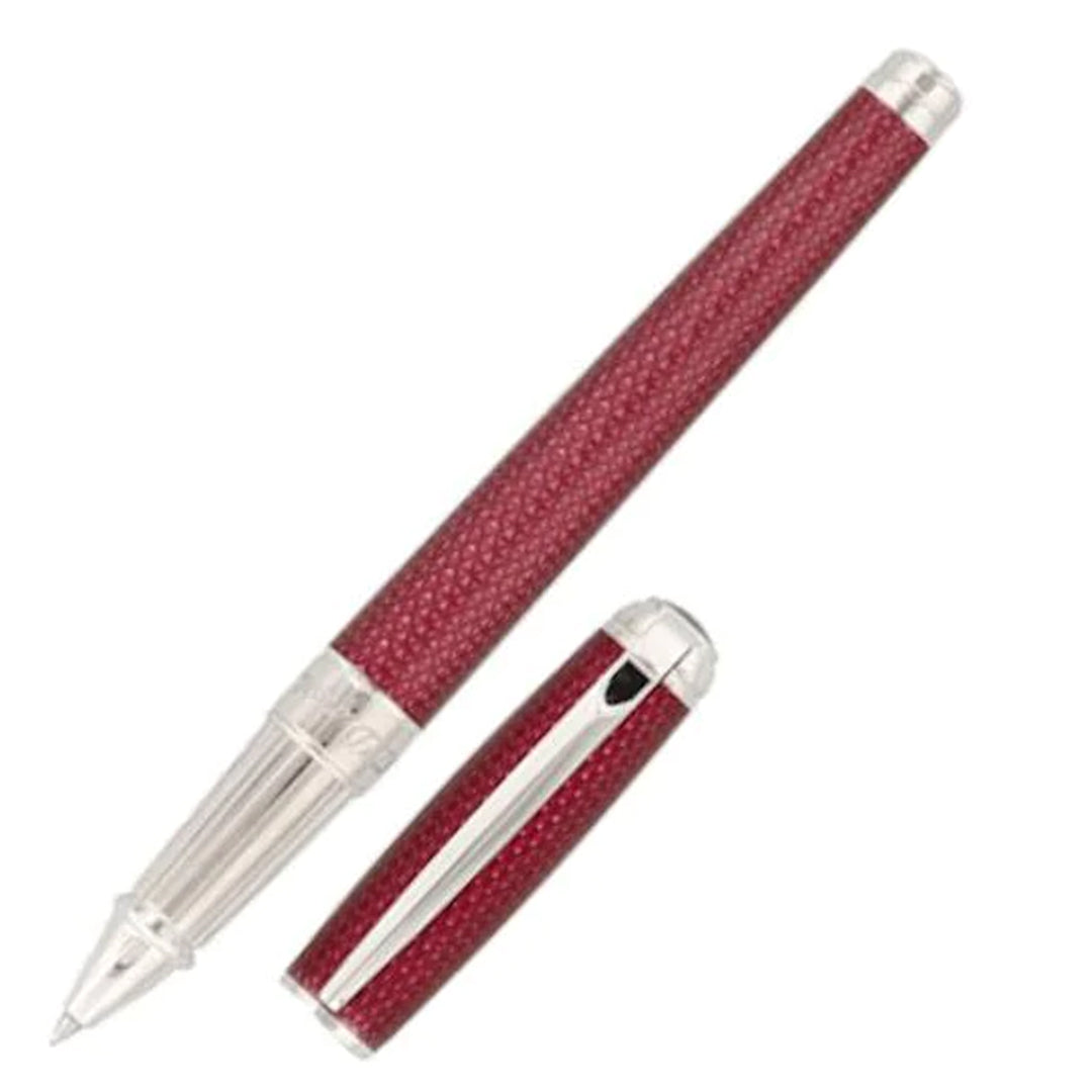 S.T. Dupont Line D Dark Pink th Palladium Trim Roller Ball