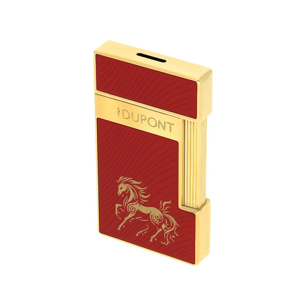 S.T.Dupont Year of the Horse Slimmy Lighter Red