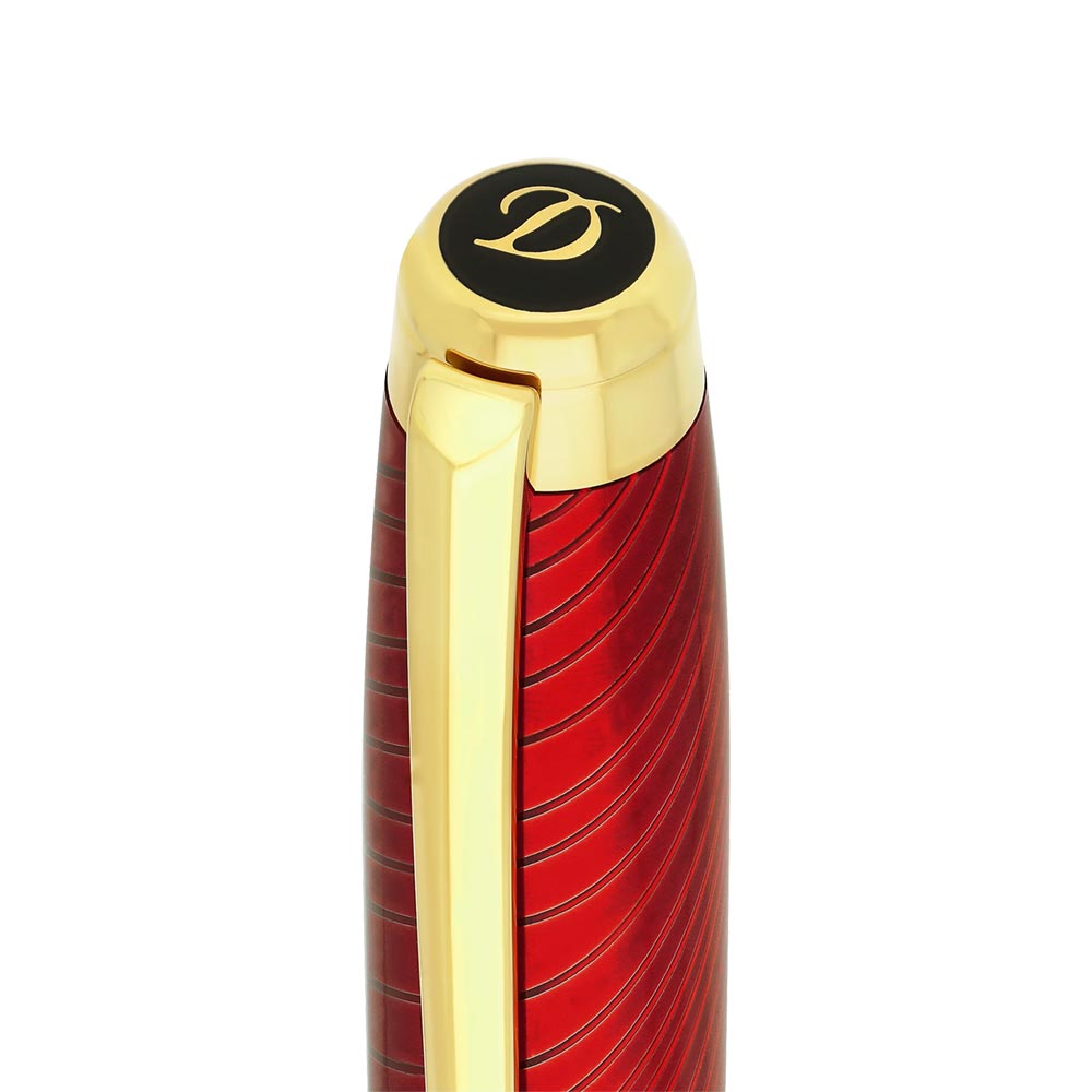 S.T.Dupont Line D Eternity Fountain Pen Year of the Horse Red and Yellow Gold