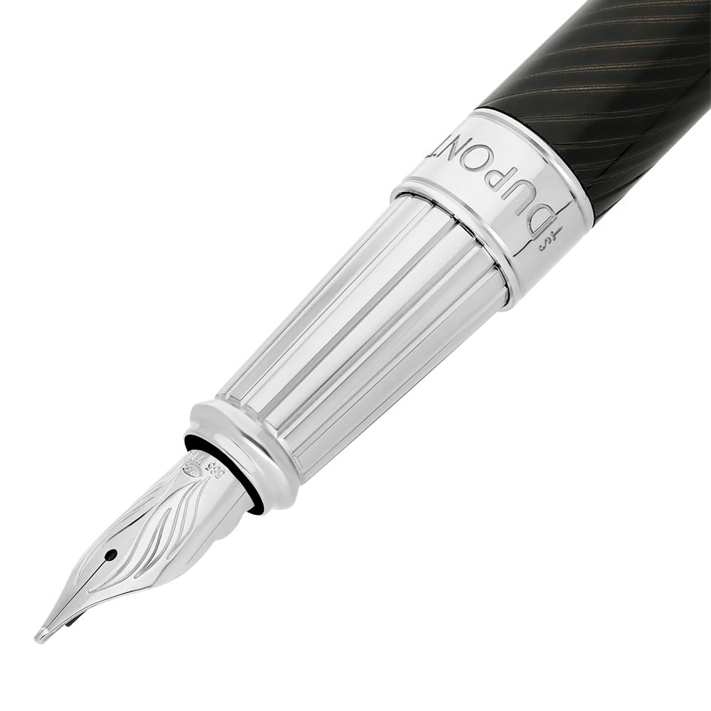 S.T.Dupont Line D Eternity Fountain Pen Year of the Horse Black and Palladium