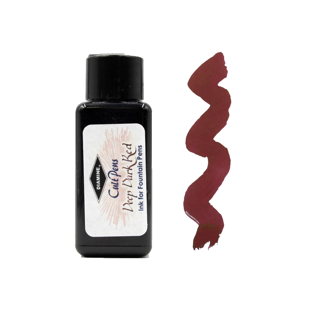 Cult Pens Deep Dark Fountain Pen Ink by Diamine 30ml