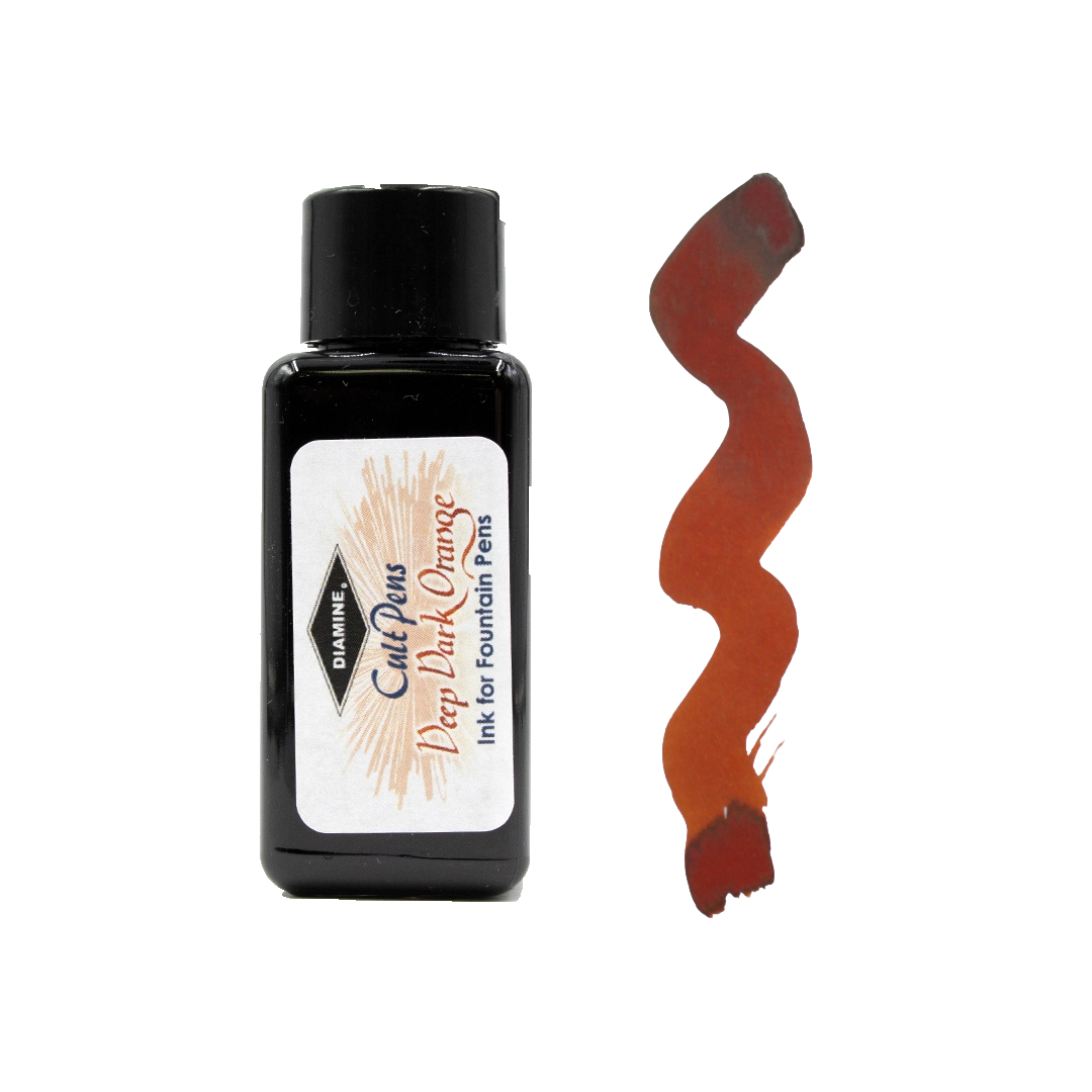 Cult Pens Deep Dark Fountain Pen Ink by Diamine 30ml