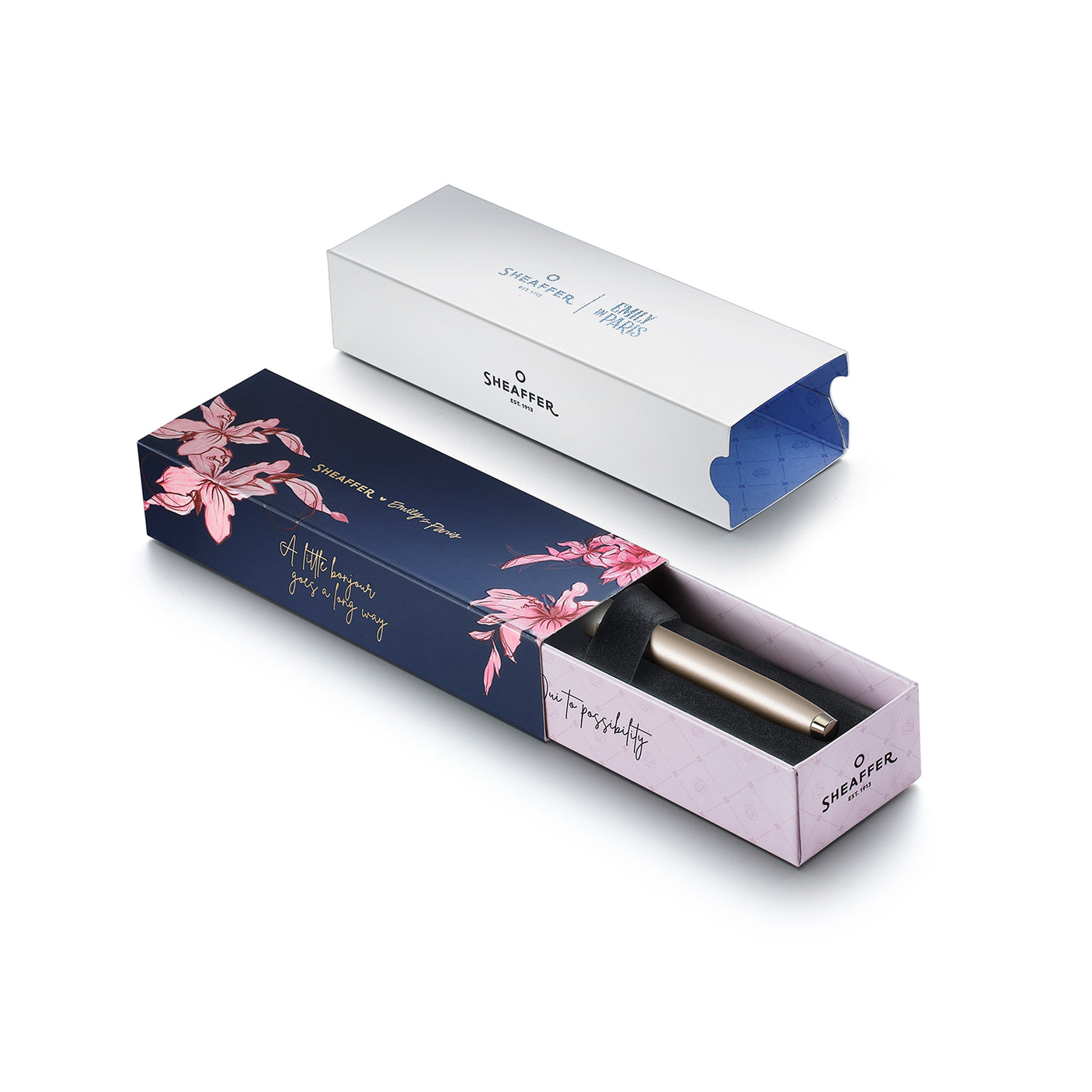 Sheaffer 100 Emily in Paris 9377 Champagne Gold Fountain Pen