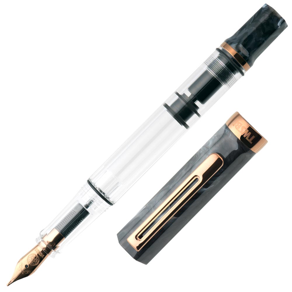 TWSBI Eco Fountain Pen Black Marble with Bronze