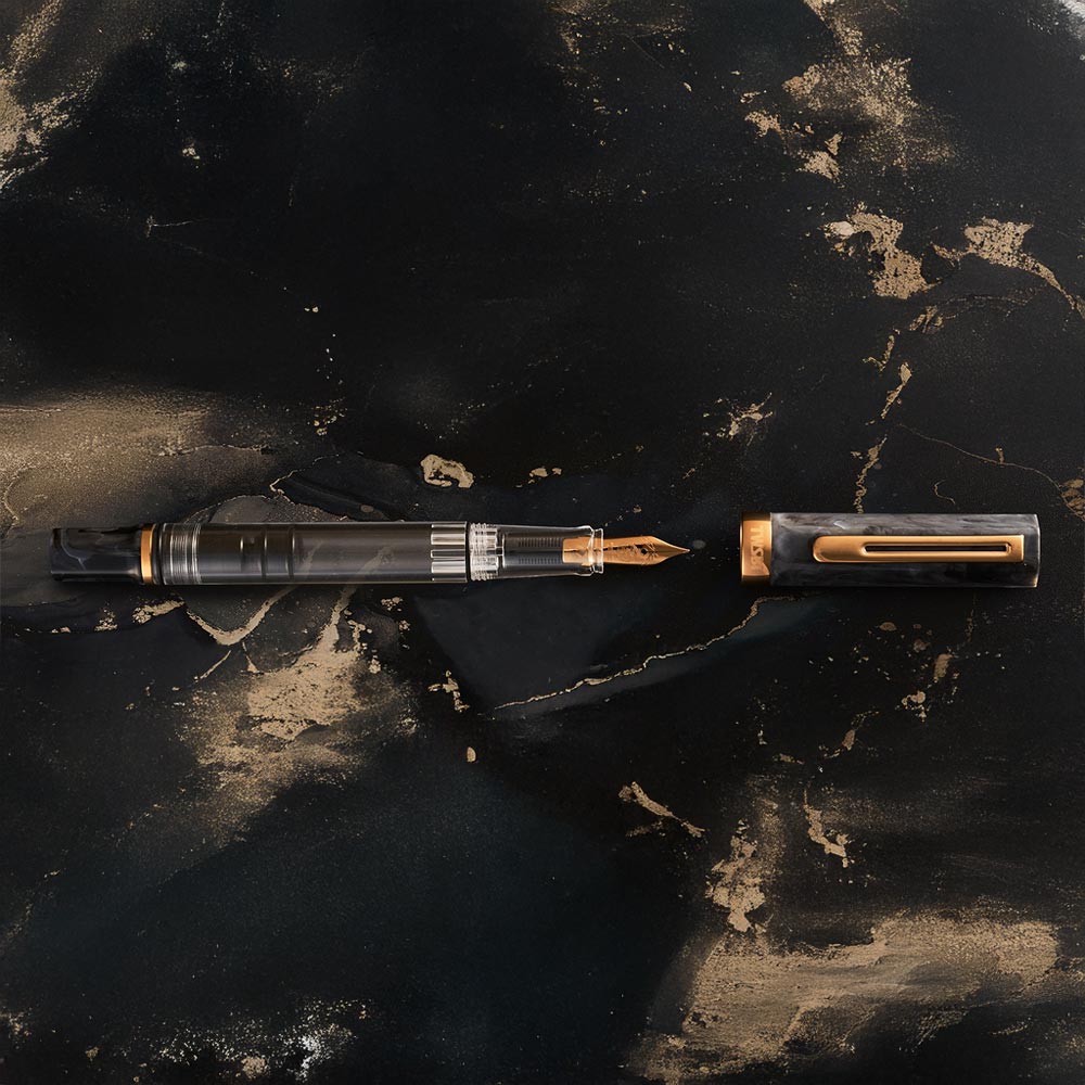 TWSBI Eco Fountain Pen Black Marble with Bronze