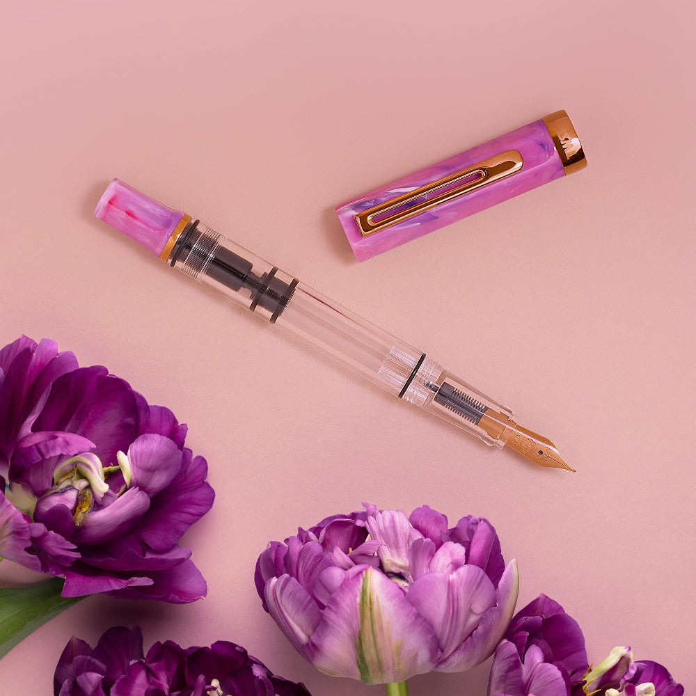 TWSBI Eco Fountain Pen Fluorite Purple with Bronze