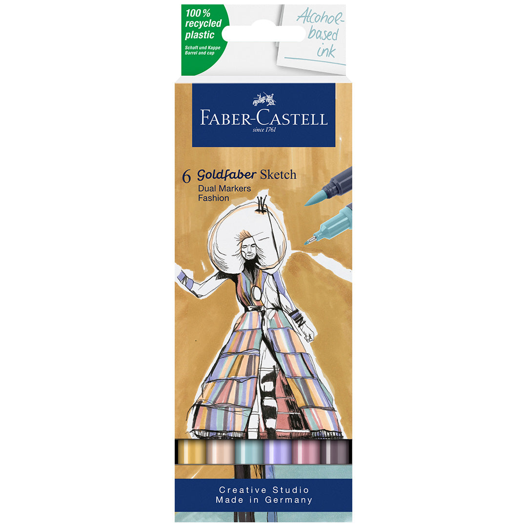 Faber-Castell Goldfaber Sketch Marker Set of 6 Fashion