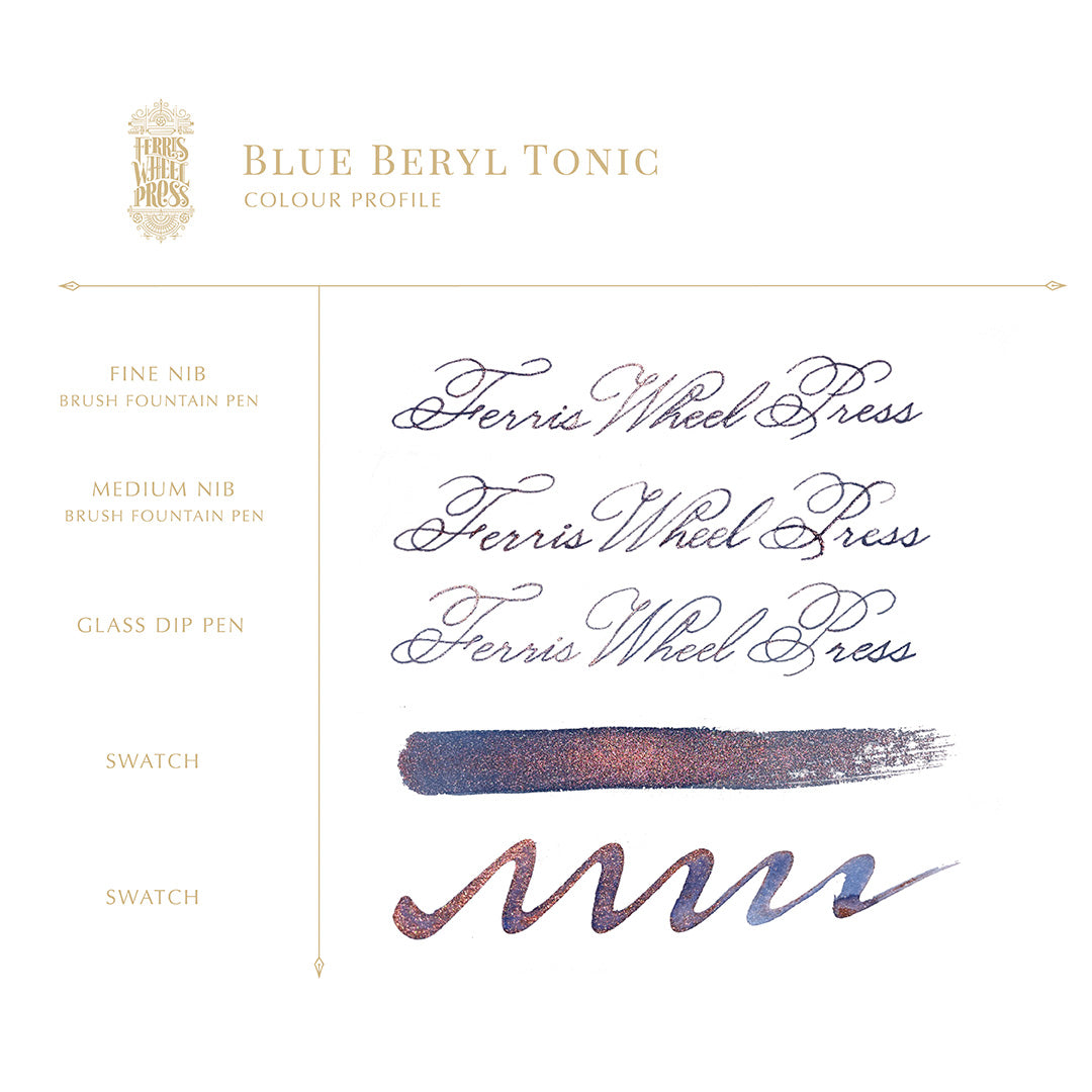 Ferris Wheel Press FerriTales Fountain Pen Ink 20ml Blue Beryl Tonic