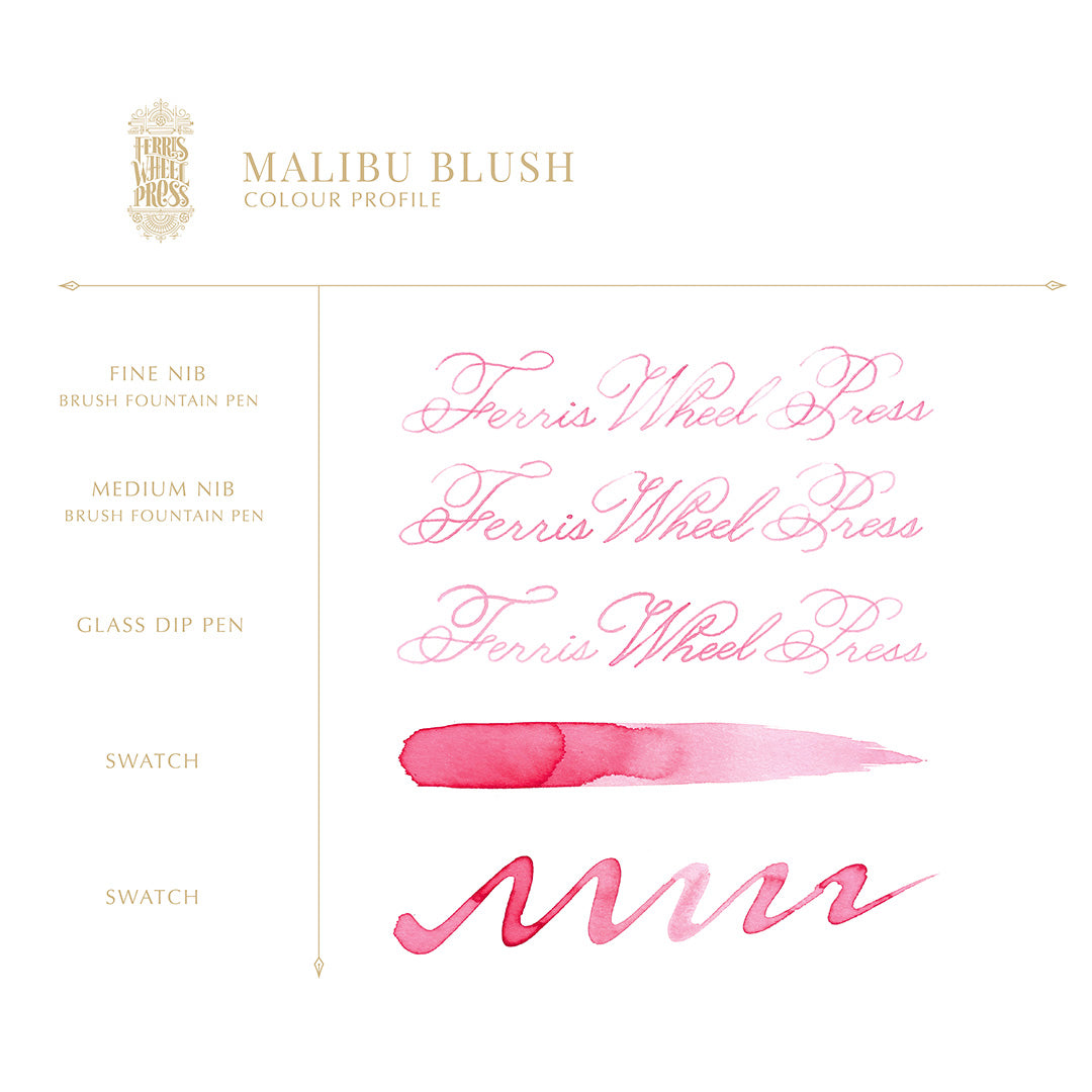 Ferris Wheel Press Fountain Pen Ink 38ml Malibu Blush