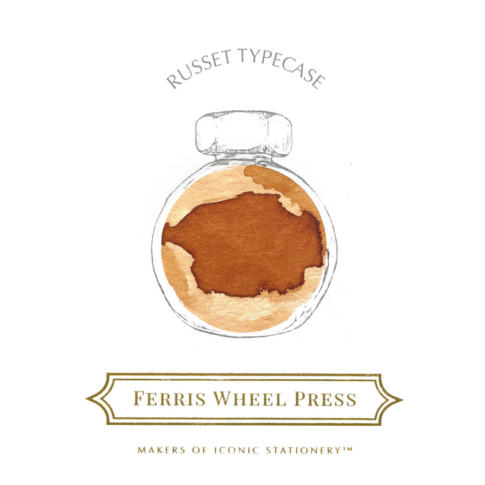 Ferris Wheel Press Fountain Pen Ink 38ml Russet Typecase