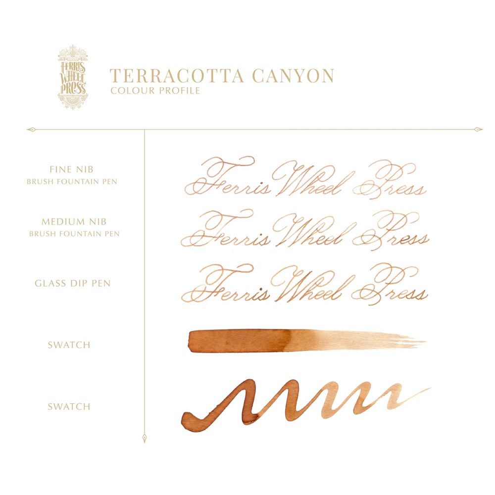 Ferris Wheel Press Fountain Pen Ink 38ml Terracotta Canyon