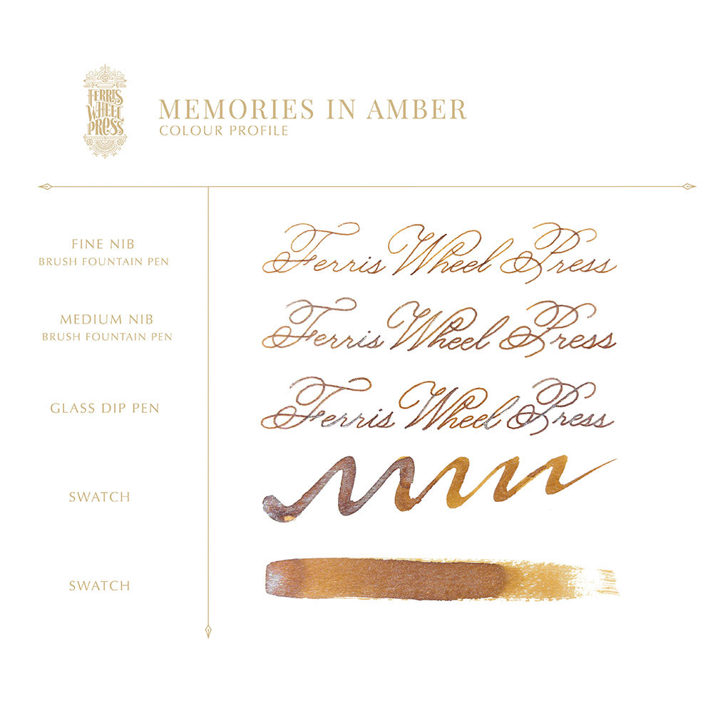 Ferris Wheel Press Fountain Pen Ink 38ml Memories in Amber