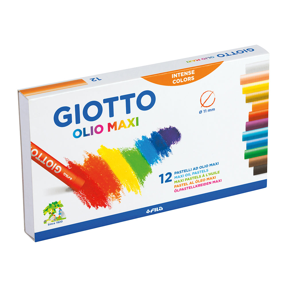 Giotto Olio Maxi Intense Soft Oil Pastels Set of 12