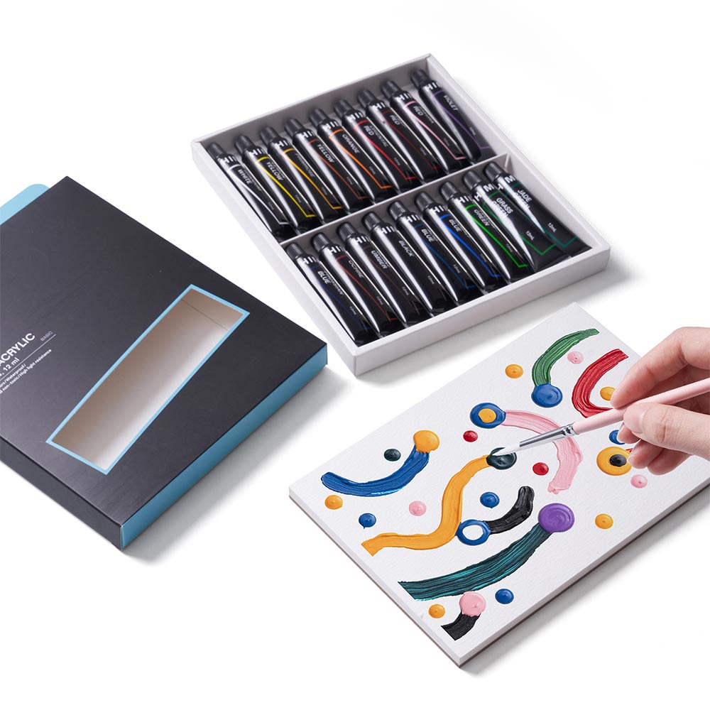 HIMI Tube Acrylic Set of 18 Colours 12ml