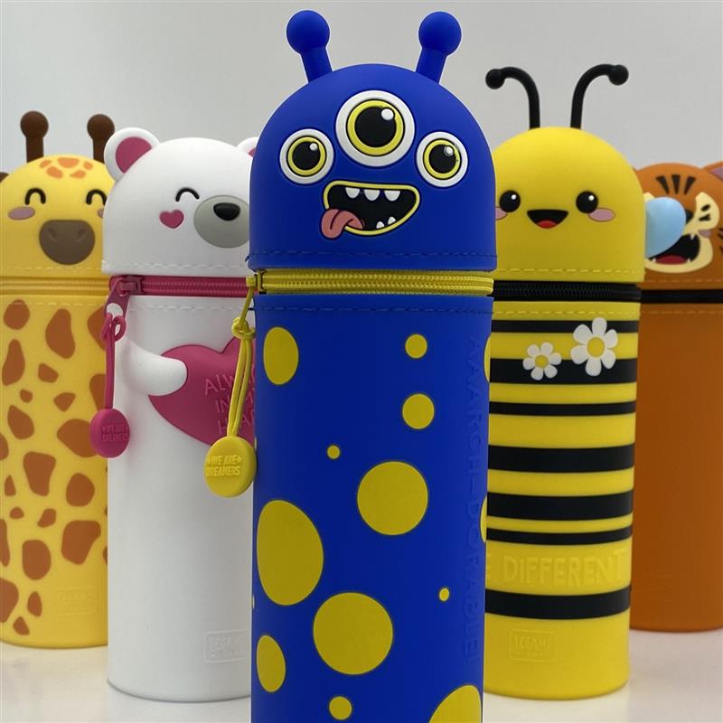 Legami Kawaii 2-in-1 Soft Silicone Pencil Case Kitty
