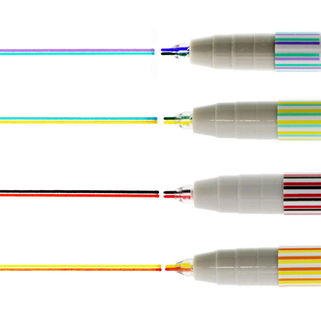 Sun-Star TWIINK 2-Colour Pen Set of 4
