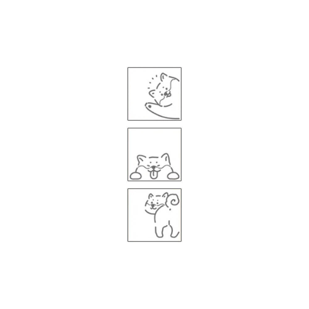 Sun-Star Peekaboo Stamp Shiba Inu