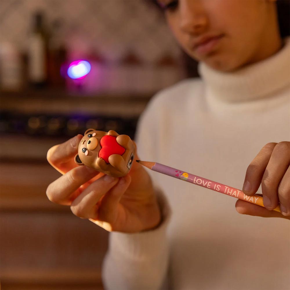 Legami Light-up Pencil Sharpener Teddy Bear