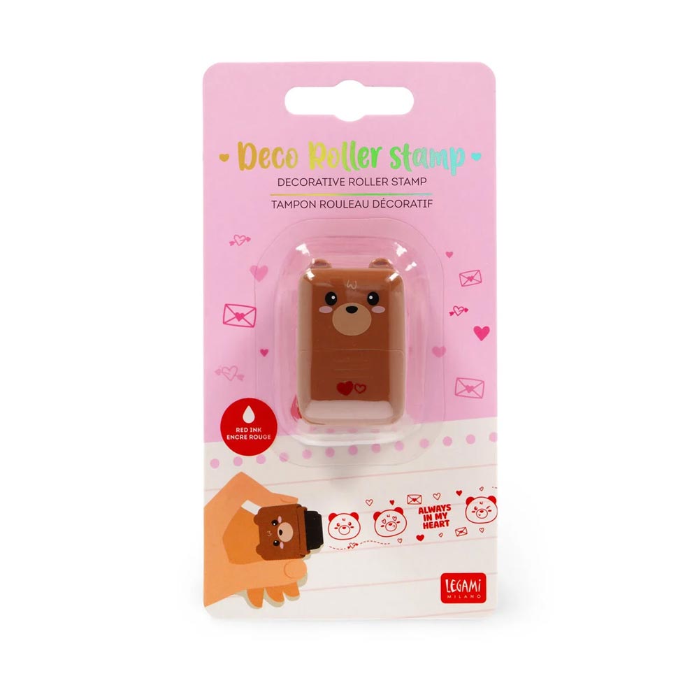 Legami Decorative Roller Stamp Teddy Bear